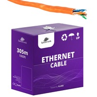 Krútená dvojlinka CAT5e U/UTP AWG24 CU POE PVC Eca 305m