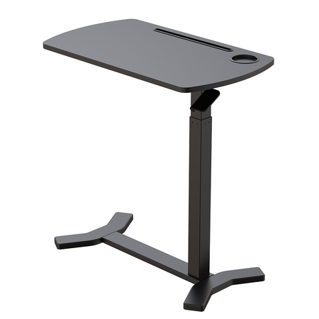 Buddy adjustable table on wheels black