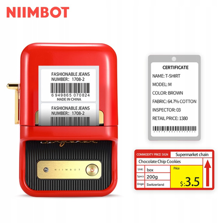 Niimbot B21 Etikettendrucker rot