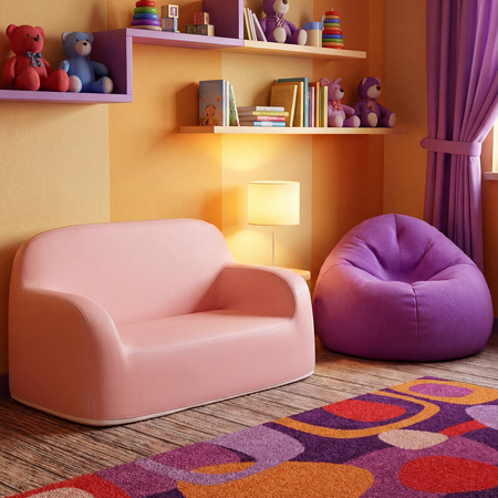 Sofa dziecięca Spacetronik XD SPC-XD24P Różowa