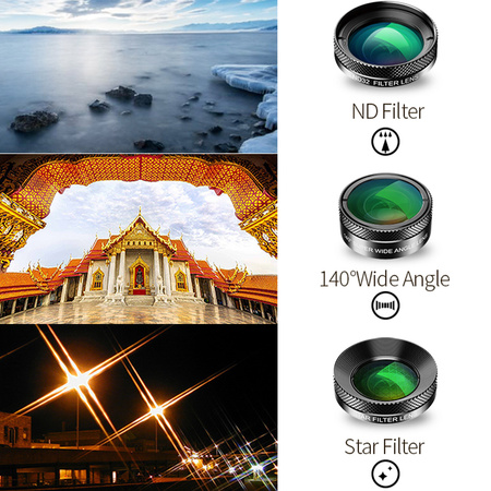 Objektívy a filtre Apexel pre smartfón 6v1 DG6V2