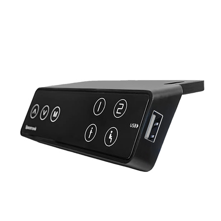 Elektryczne biurko Spacetronik SPE-152B czarne 130×65 Orzech Ambasador