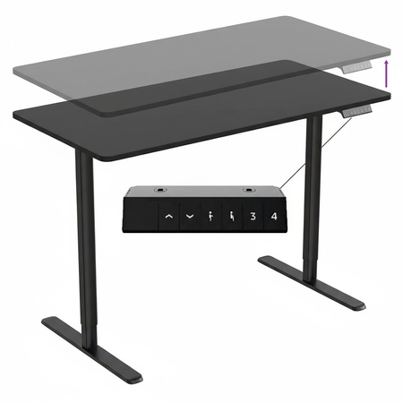 Elektryczne biurko Spacetronik Moris 121BB 120x60