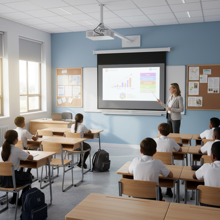 Zestaw ekran reczny 4K HD PVC EASY VIEW uchwyt SPA P01B