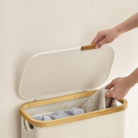 Kosz na pranie 65L 1 komorowy biały