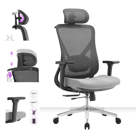 Egonomiczny fotel biurowy obrotowy ELSA Czarny