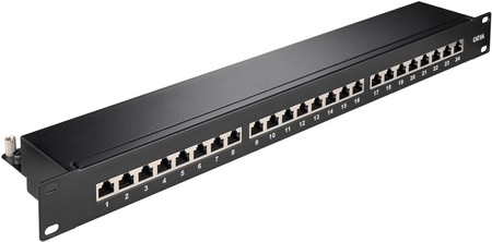 Patch panel FTP CAT 6A stíněný 24portový Goobay