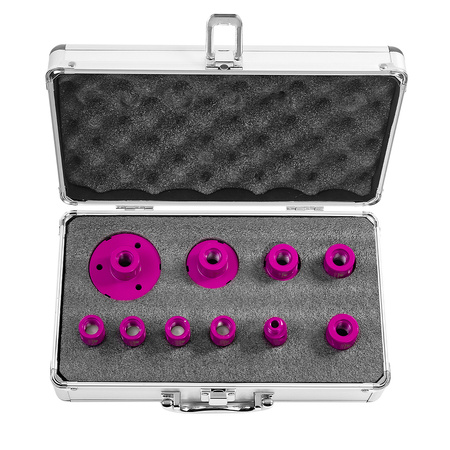 Diamond lace holes for stoneware set of 9pcs.