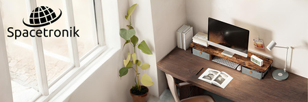 Spacetronik Hugel Monitor Stand White