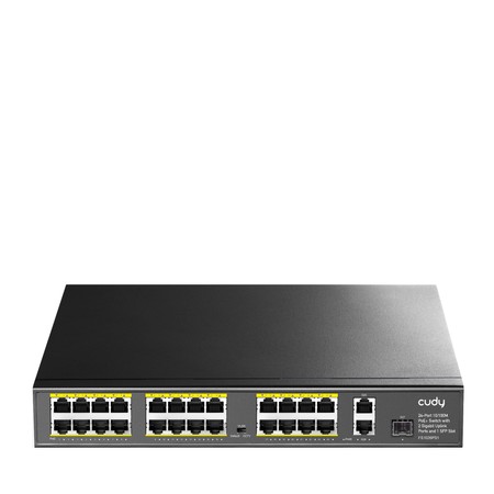 PoE+ SWITCH FS1026PS1 300W 24 +2x Gigabit SFP CCTV