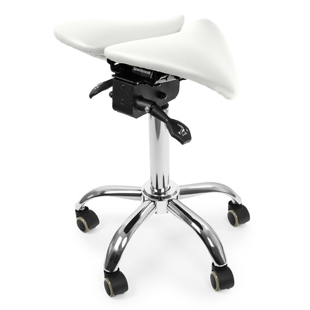 Ergonomisch verstellbarer Hocker SELLA weiß