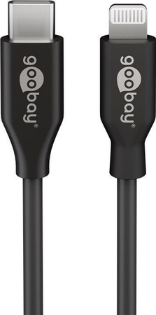 USB-C - Apple Lightning cable Goobay Black 05m