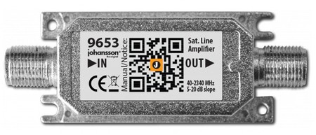 Sat amplifier 40-2340 MHz Johansson 9653 WideBand