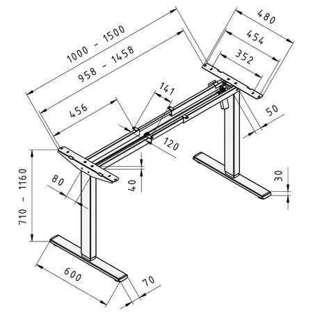 Elektrický stolní stojan Spacetronik SPE-124W