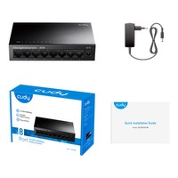 LAN SWITCH GS108 8 PORTů GIGABIT 1000MB/s Kovový