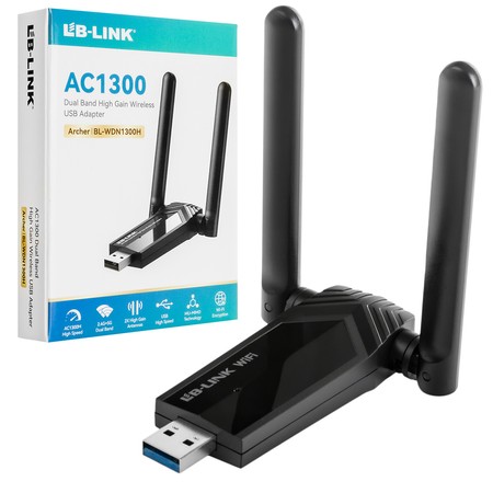 Síťový adaptér USB 3.0 Wi-Fi 5 1300Mb/s WDN1300H