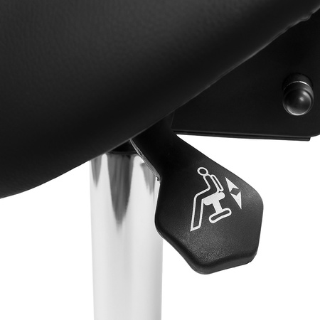 Ergonomic adjustable hocker SELLA black