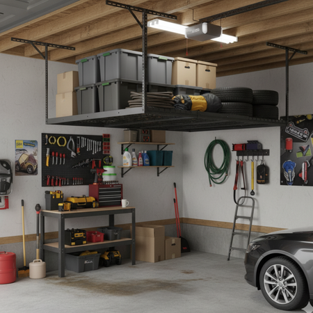 Półka Garażowa Sufitowa Spacetronik SPG-102 183x122