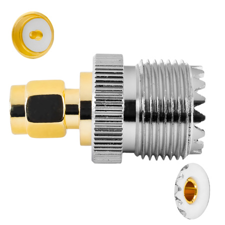 GSM adaptér UHF zásuvka (UC1 CB) / SMA zástrčka