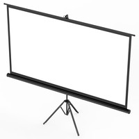 Projection Screen with Tripod Rollout 84" 4K