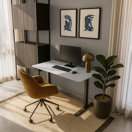 Blat MDF malowany proszkowo 120x60x2.5 Cashmere