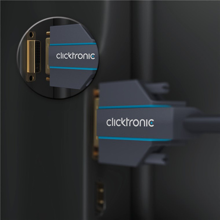 CLICKTRONIC Kabel DVI-D - DVI-D (24+1) 7.5m