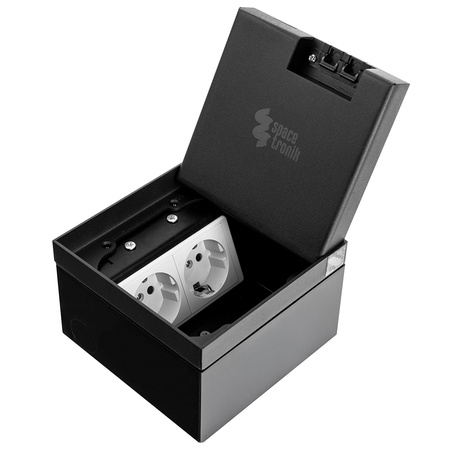 Gniazdo podłogowe puszka Spacetronik SPS-W22B_S2