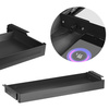 Under-Desk Storage Drawer USB Ports Large Black