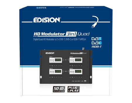 Modulator 4x HDMI do 2x DVB-T/C/ISDB-T EDISION