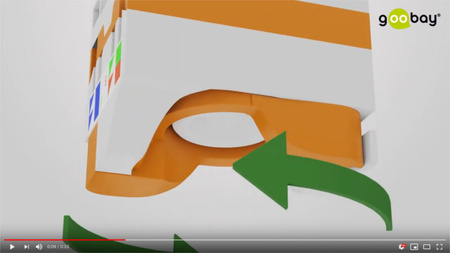 Złącze Keystone RJ45 CAT 6 UTP 250MHz nas. obrot.