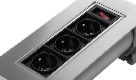 Spacetronik SPS-O33S countertop swivel socket