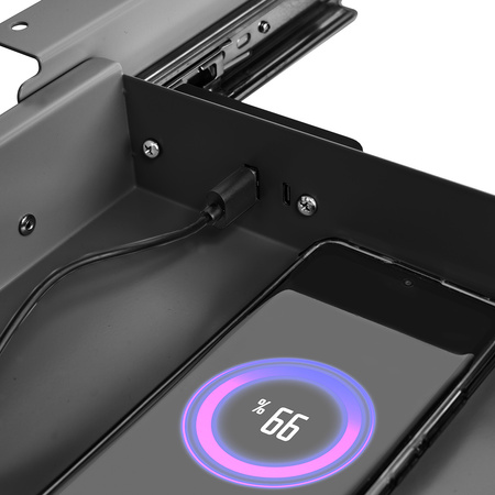 Szuflada biurkowa USB XL Spacetronik SPB172 Czarna