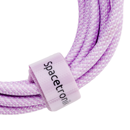 Kabel USB-C PD100/240W Spacetronik 2m fioletowy