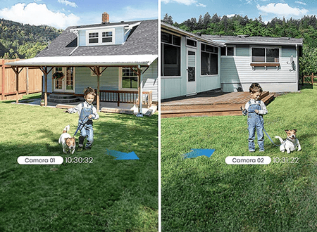 Zestaw SMART kamer Tuya Aosu SL-C6S-2H