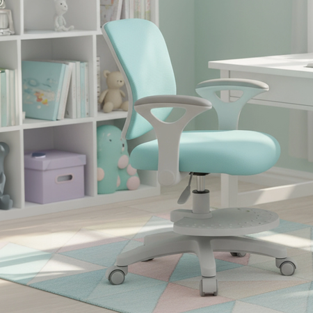 Zestaw: biurko regulowane SPEX108WG + ergonomiczne krzesło dla dziecka