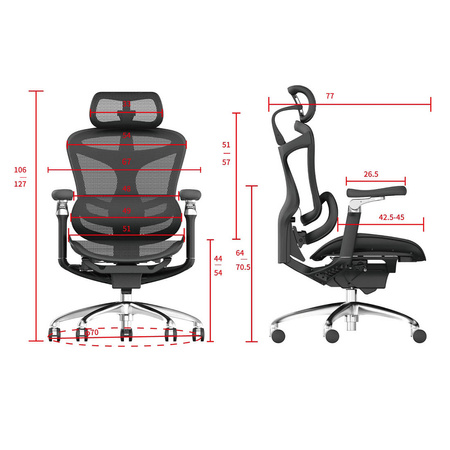 Otočná kancelářská židle Doris 40 Black