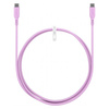 Kabel USB-C 2.0 Goobay silikonowy różowy 1.5m