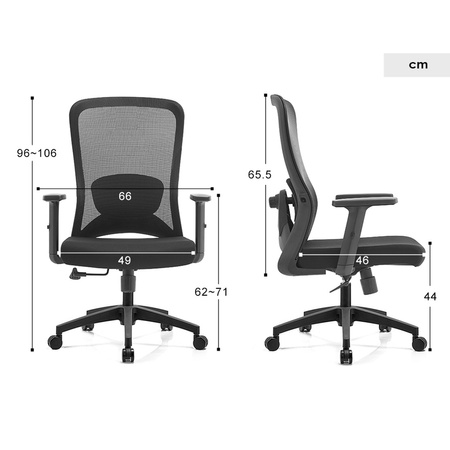 Otočná kancelářská židle ABEL 20 Black