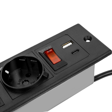 Gniazdo meblowe ładowarka USB Spacetronik SPS-I35B