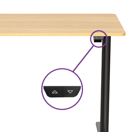 Spacetronik Moris 121BO 100x60 elektrický stůl