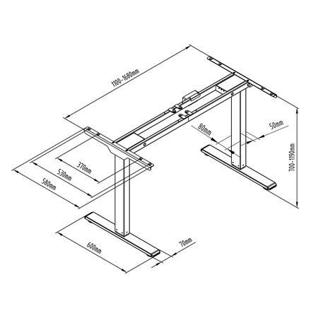 Elektrický stolový stojan SPE-214RW