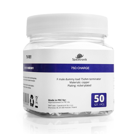 Rezystor obciążeniowy F 75 Ohm TV-FR01 50szt