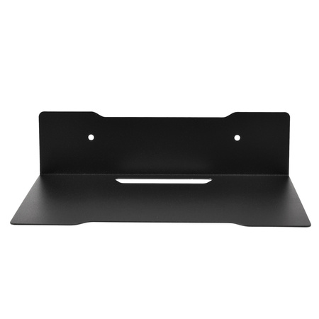 Półka metalowa czarna wisząca 23 cm Spacetronik