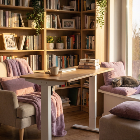 Spacetronik SPE-141W electric desk stand