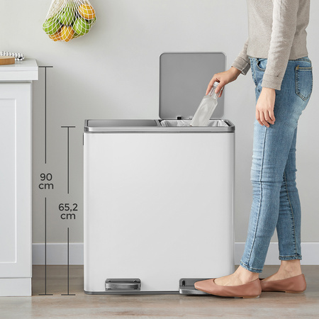 Funky Trash Can White Black Spacetronik Podwójny