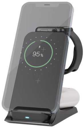 Goobay 15W Qi 3-in-1 standing inductive charger