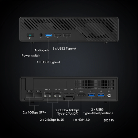 Minisforum PC Intel i5 12600H 64GB DDR5 M.2 1TB