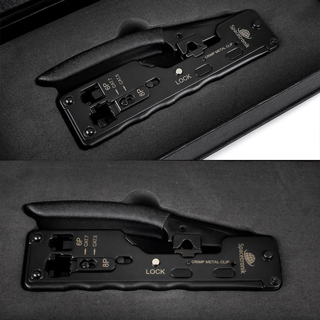 Průchozí krimpovací nástroj RJ45/RJ12/RJ11 PT-CT02