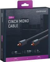 CLICKTRONIC Audio kabel 1xRCA - 1xRCA koaxiální 3m