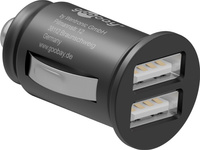 Autoladegerät 2x USB 48A 24W Goobay